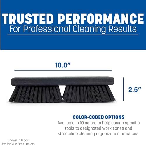 SPARTA Plastic Floor Scrub Brush, Brush Head Only, Deck Brush - Image 5