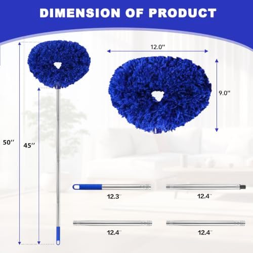 Ceiling Fan Cleaner Duster Reusable Microfiber Ceiling Fan Blade Cleaner - Image 6