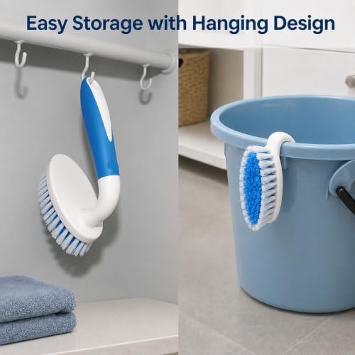 2 Size Scrub Brushes with Stiff Bristles - Image 7