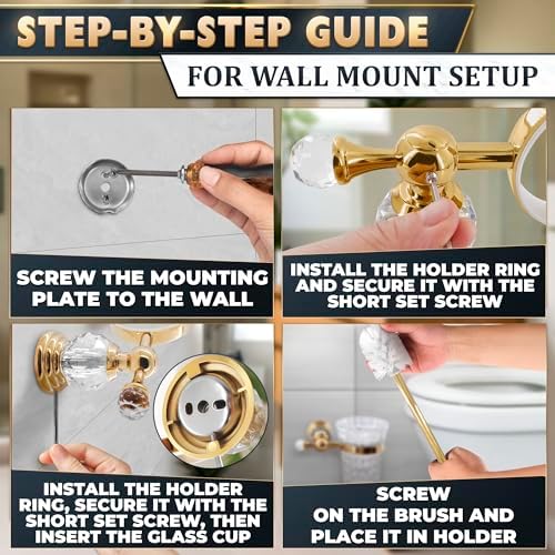Wall-Mounted Toilet Brush and Holder Set - Image 6