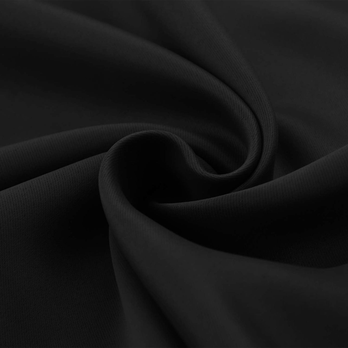 BGment Black Blackout Curtains 90 Inch Long for Bedroom 2 Panels - Room Darkening Drapes Thermal Insulated with Rod Pocket Heat Blocking for Summer Living Room, 52 X 90 Inch