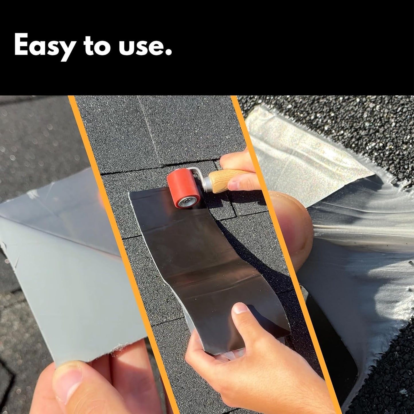 HSS Sealant Tape with MicroSealant - Waterproof Commercial Roofing Tape for Roof and RV Repair - UV- & Weatherproof (White, 4 inch x 50 feet)