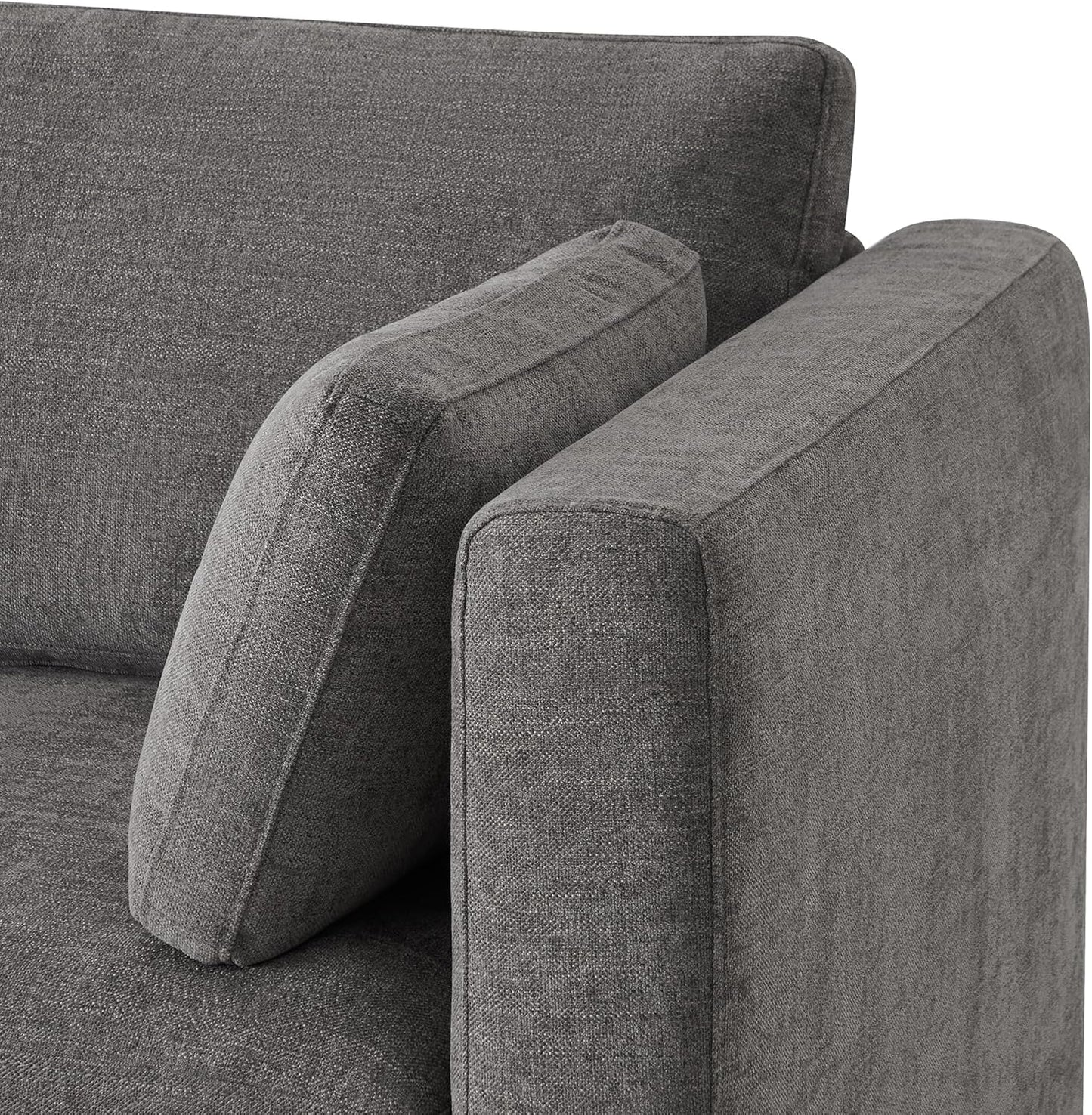 CHITA Oversized Modular Sectional Fabric Sofa Set, Extra Large U Shaped Couch with Reversible Chaise, 146 inch Width, 6 Seat Modular Sofa with Storage Ottamans, Grey