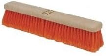 PRO SOURCE Bolt-On Push Broom Head: Orange Polypropylene Bristles by PROSOURCE