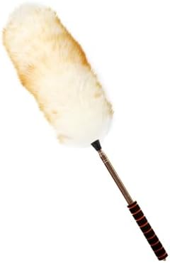 Lambs Wool Extendable Household Cleaning Duster 64" Wall Duster Cleaner by iHUFeather