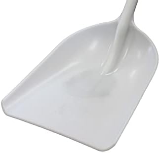Bully Tools 42" One-Piece Poly Scoop Shovel D-Grip White, Made in USA - Image 2
