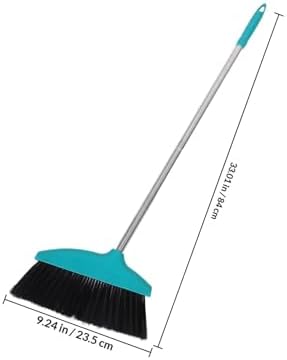Soft Bristle Angle Broom with Long Handle Wide Floor Sweeping Broom - Image 2