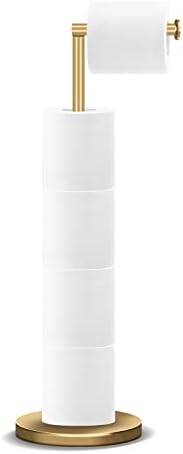 RRM Toilet Paper Holder Stand, Bathroom Free Standing Rolls Storage by RRM