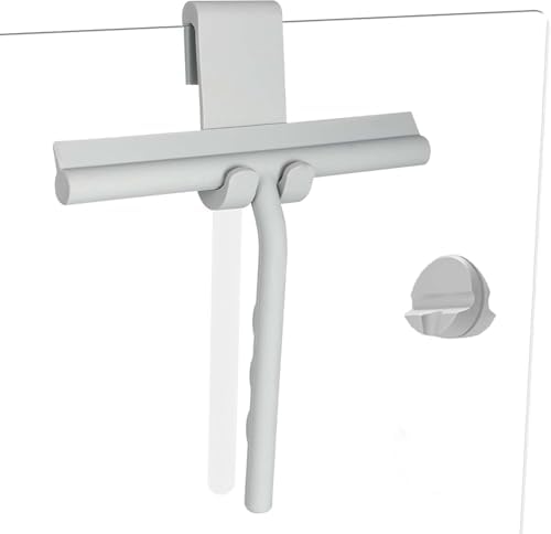 Shower Squeegee for Glass Doors, Full Silicone Jacketed Squeegee by Unknown