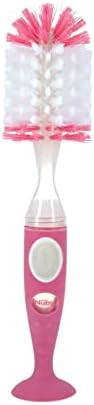 Nuby Easy Clean Dispensing Soft and Durable Bristle Bottle Brush by NubyUSA