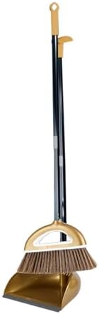 Broom and Dustpan Combo Set, Stand Up Dust Pan and Brush Set by Unknown