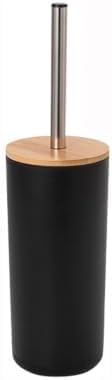 Toilet Bowl Brush and Holder Set, Shatterproof Ceramic-Look Base & Odor-Locking by EVERZONE