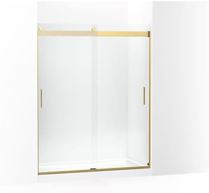 KOHLER Levity Sliding shower door, 74-in H x 56-5/8-59-5/8-in W, by Unknown
