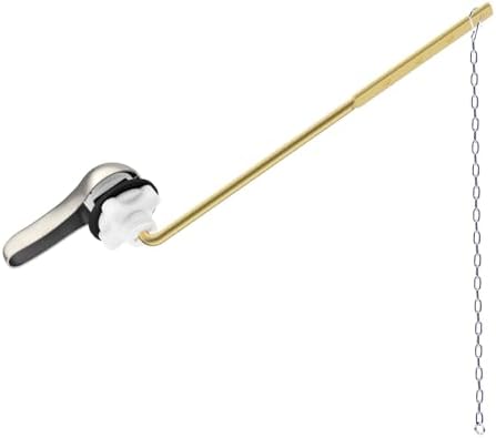 Hibbent Metal Front Mount Toilet Handle Replacement Kit, Brushed Nickel by Hibbent