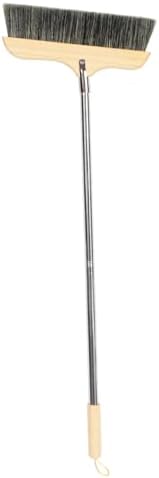 Long Handle Bristle Broom for Kitchen and Office Floor Cleaning by VICASKY