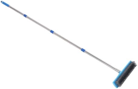 Fabater Deck Brush, 30cm Heavy Duty Telescopic Handle Wire Brush, Floor Scrubber - Image 3