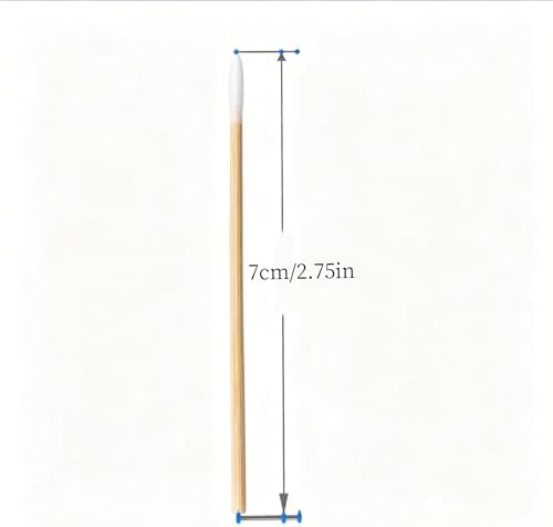 RIKWOG 400pcs Pointed Cotton Swabs, 7cm/2.75in Precision Microblading Cotton - Image 5