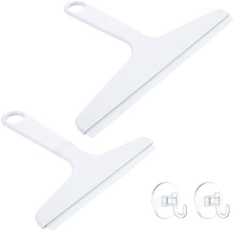 New Talent 2 PCS Shower Squeegee White, by NewTalent
