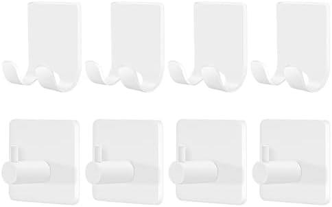CGBE Razor Holder for Shower, 4 Packs Shaver Holder and 4 Packs Shower Hooks by CGBE