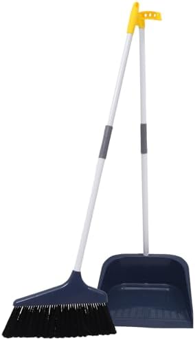 Broom and Dustpan Set Heavy Duty Floor Cleaning Kit by TOVINANNA