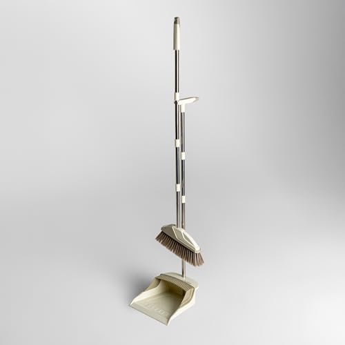 Nuéa Broom and Dustpan Set, Long Handle Stand Up Broom - Image 4