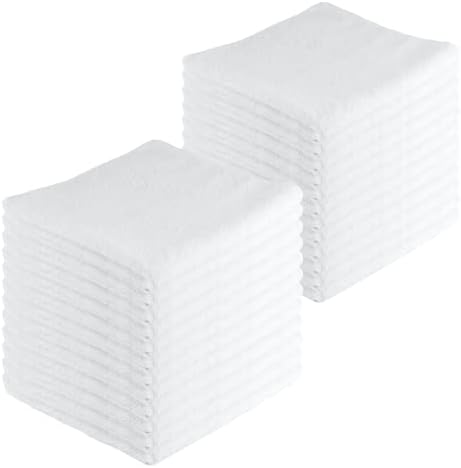 Microfiber Cleaning Cloths, 24 Pack, All-Purpose, Highly Absorbent, Washable by JDHomease