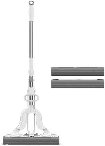 PVA Sponge Mop, Hands Free Self Wringing Mop, Self Squeeze Sponge Mop by Unknown