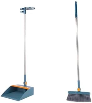 Broom with Dustpan Combo Set 180 Rotatable Brooms and Dustpan Set by Lovskoo