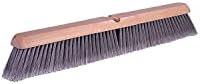 Weiler 42042 24" Fine Sweep Floor Brush, Flagged Silver Polystyrene Fill by WeilerAbrasives