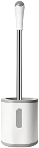 AONEZ Compact Toilet Brush & Holder, Stainless Steel Handle, Space Saving by AONEZ