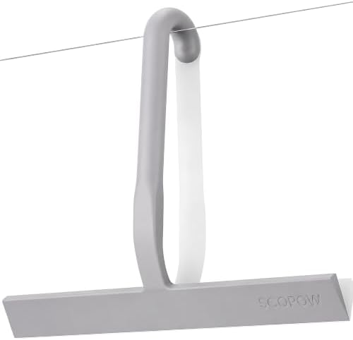 10 Inch Silicone Shower Squeegee by SCOPOW