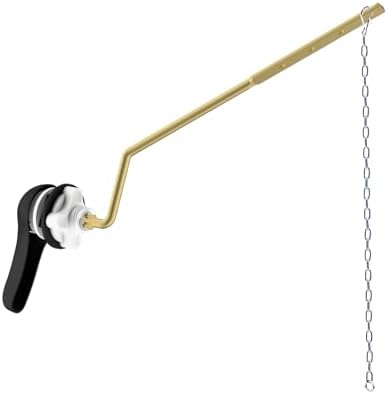 Hibbent Metal Side Mount Toilet Handle Replacement Kit, Matte Black by Hibbent
