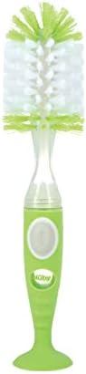 Nuby Easy Clean Dispensing Soft and Durable Bristle Bottle Brush by NubyUSA
