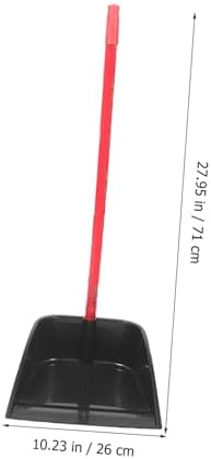 NUOBESTY Plastic Dustpan with Long Handle Upright Lobby Dustpan Stand Up Indoor - Image 2