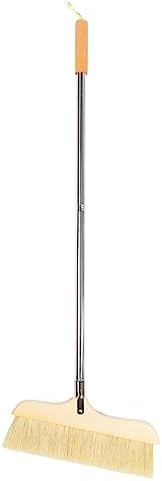 Wooden House Broom Static Soft Bristle Broom Metal Handle by DOITOOL
