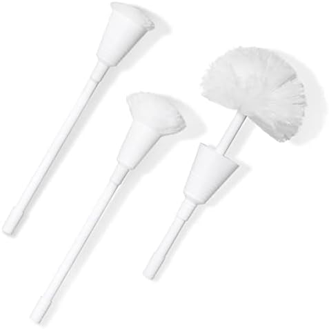 Don Aslett Johnny Mop | Set of 3 Toilet Brushes | 14" Handle to Easily Clean by DonAslett