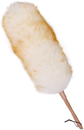 Duster for Cleaning with Solid Wooden Handle, Anti-Static Dusters，Washable by Unknown