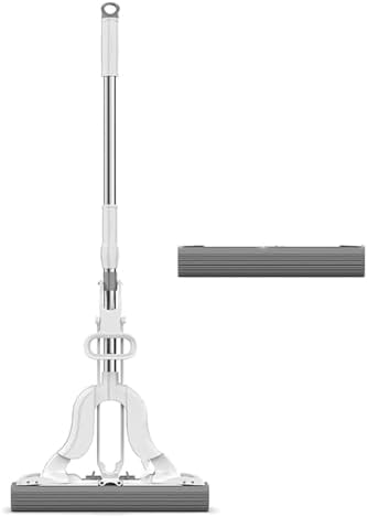 PVA Sponge Mop, Hands Free Self Wringing Mop, Self Squeeze Sponge Mop by Unknown
