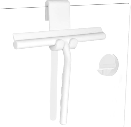 Shower Squeegee for Glass Doors, Full Silicone Jacketed Squeegee by Unknown