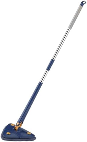 Rotating Triangle Mop with 2 Microfiber Heads, 360° Self-Squeezing Floor Mop by Unknown