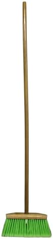 Indoor/Outdoor Wooden Broom, Soft Bristles by BLYSK