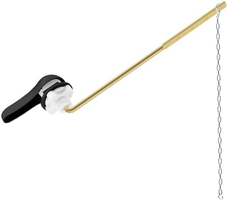 Hibbent Metal Front Mount Toilet Handle Replacement Kit, Matte Black by Hibbent