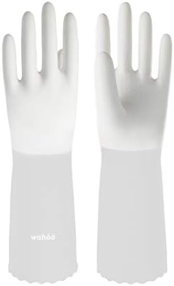 LANON wahoo Cleaning Gloves, Unlined Dish Gloves, Brilliant White by LANONProtection