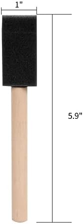 Mister Rui 24 Pack 1 Inch Foam Paint Brushes - Image 3