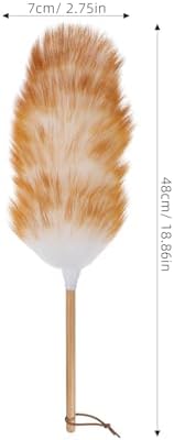 Household Wool Duster Brush White Soft Lambswool Dust Cleaner - Image 2