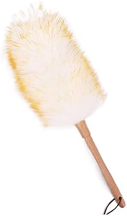 Duster for Cleaning with Solid Wooden Handle, Anti-Static Dusters，Washable by Unknown