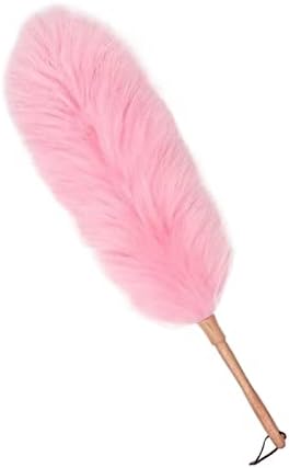 Duster for Cleaning with Solid Wooden Handle, Anti-Static Dusters，Washable by Unknown