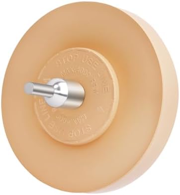 Solid Decal Remover Wheel, 4 inch Eraser Wheel by eFuncar