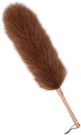 Duster for Cleaning with Solid Wooden Handle, Anti-Static Dusters，Washable by Unknown