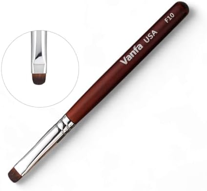 Vanfa French Brush for Nails, Clean up brush for Gel Nail Polish F10 by VanfaBeauty
